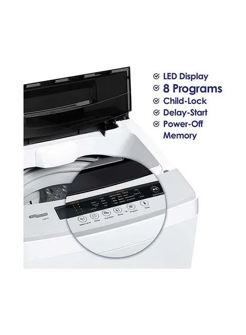Super General 6Kg Top Load Fully Automatic Washing Machine 680 RPM With Auto Balance, Delay Start & LED Display SGW621 White 3
