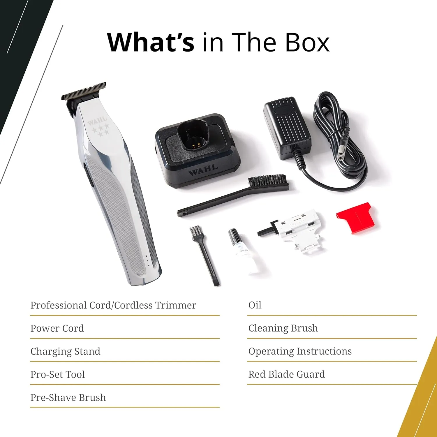 Wahl Professional High Visibility Hair Clipper Precision Cut Adaptive Speed Control 135 Minutes 5