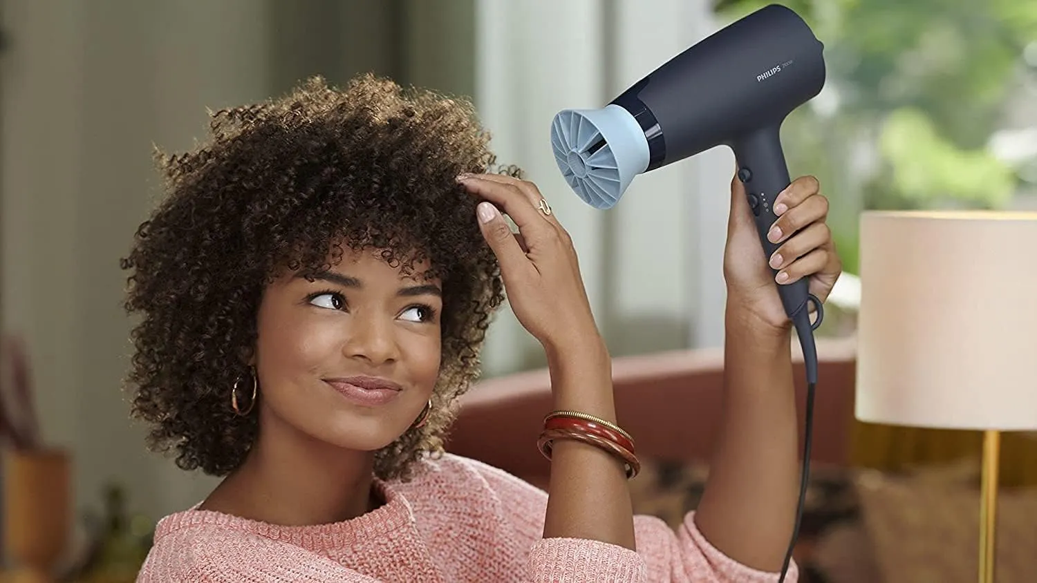 Philips Hair Dryer BHD360/23| 2100W| DC Motor| 6 Heat/Speed Settings with Cool Setting| 3 Attachments (ThermoProtect & Narrow Nozzle & Volume Diffuser)| Ionic Care|1.8m Cord 3