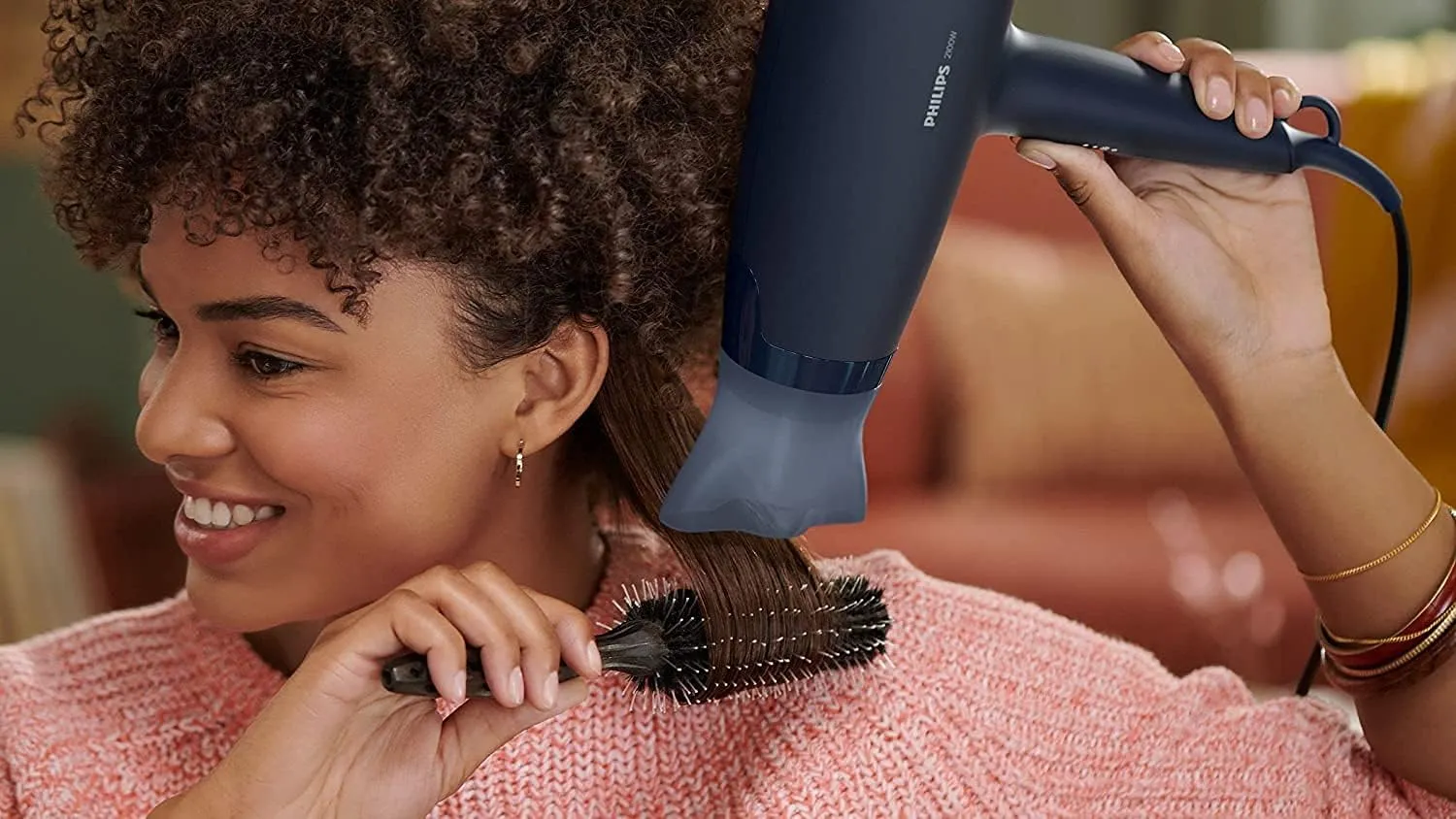 Philips Hair Dryer BHD360/23| 2100W| DC Motor| 6 Heat/Speed Settings with Cool Setting| 3 Attachments (ThermoProtect & Narrow Nozzle & Volume Diffuser)| Ionic Care|1.8m Cord 4