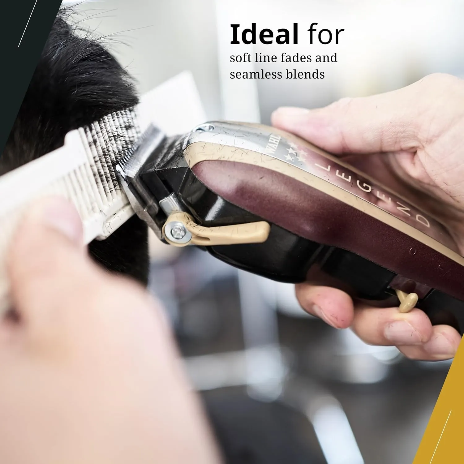 Wahl Professional 8147 Wide-Range Fading Clipper with Crunch Blade Technology & 8 Attachment Combs 4