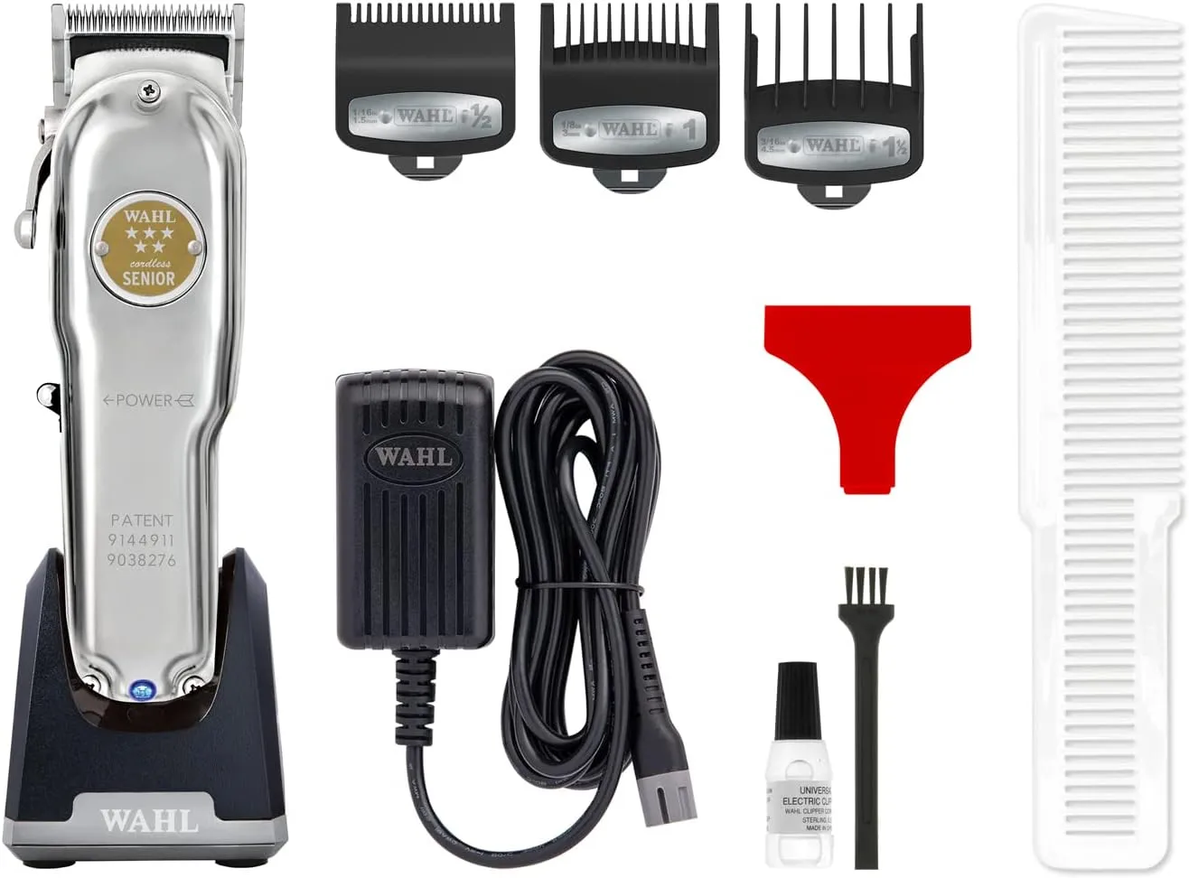 Wahl 5 Star Cordless Senior Metal Edition Clipper for Men's Hair Trimming, Fading, Outlining, Edging 4