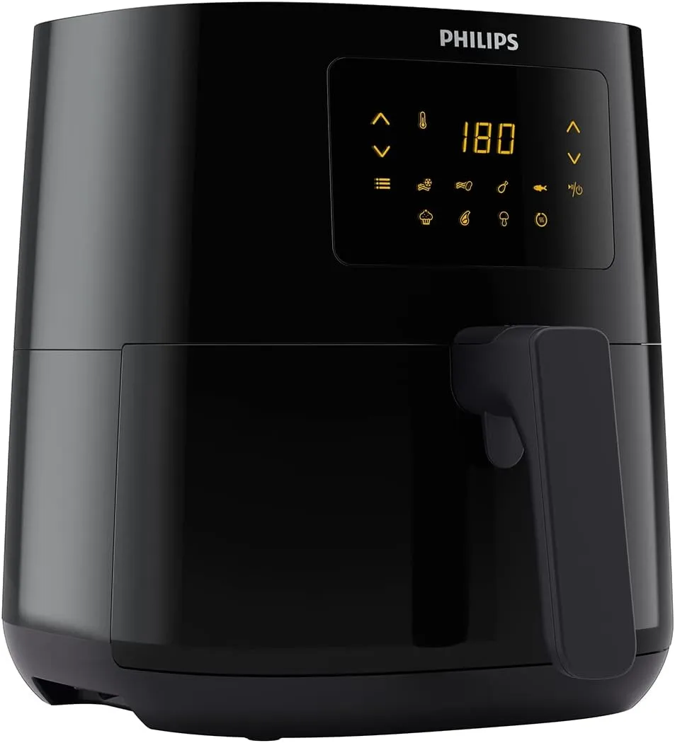 Philips Airfryer L - 1400W, 50Hz, 4.1L, 0.8KGs, Rapid Air Technology, Black - HD9252/91