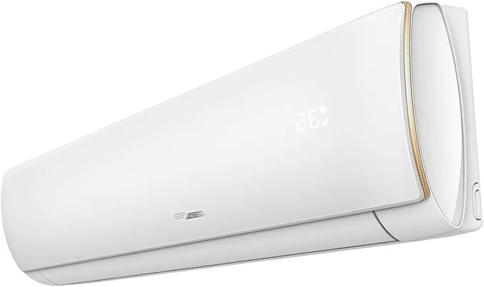 Super General 1.5 Ton (18300 BTU) Rotary Split Air Conditioner With Rotary Compressor, T3 Climate, R410A Refrigerant, 4 Way Swing, Turbo Mode, Eco Mode, Gold Fin, I Feel Function, Sleep Mode, Auto Restart, Timer & Hidden Display SGS181-4GE1 White