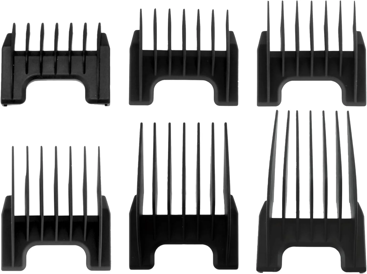WAHL Plastic Comb Attachments for Arco/Adelar and Bravura, Black KM1881-7170