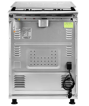 Super General 60×60 Freestanding 4 Burner Gas Cooker – SGC6470MSFS Metallic Silver with Stainless Steel Hob, Gas Oven, Gas Grill, Auto Ignition & Double Glass Door