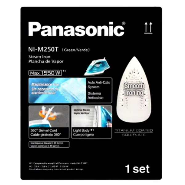 Panasonic 1550 Watts Steam Iron – NIM250T 2