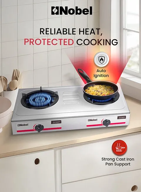 Nobel 2 Burner Tabletop Gas Stove – NGT2020HD 3