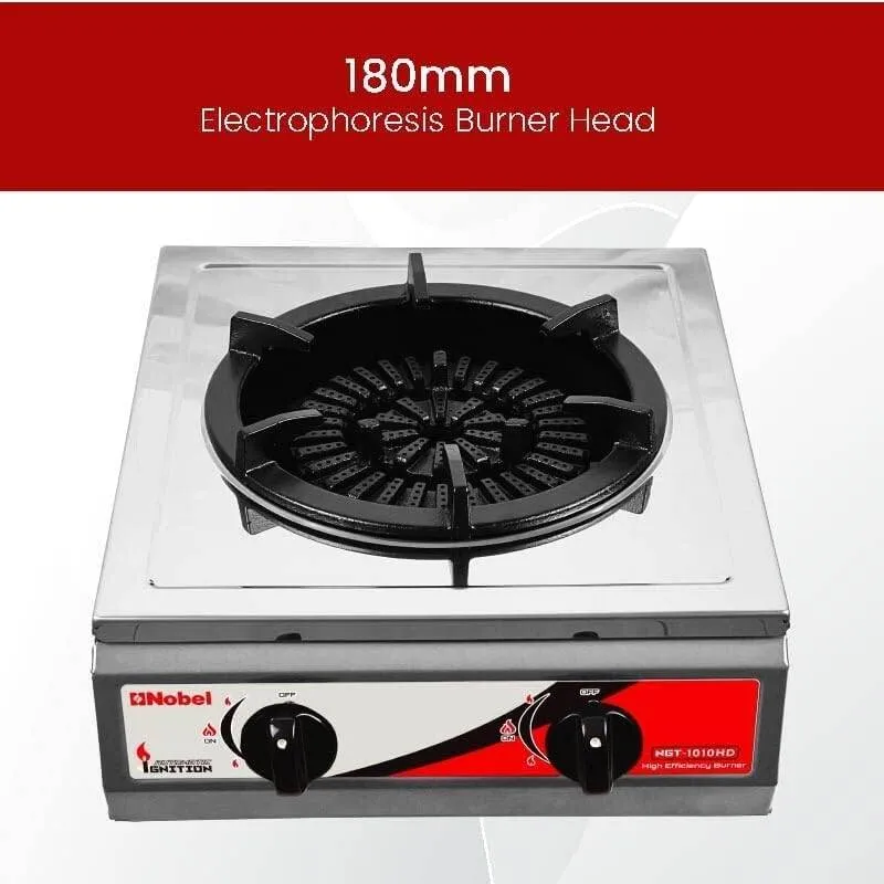 Nobel 1 Burner Tabletop Gas Stove – NGT1010HDI 5