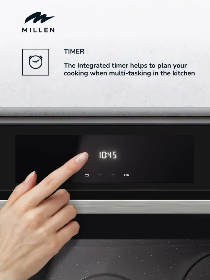 Millen built in gas oven 90cm MGO9041BL 4