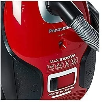 Panasonic VACUUM CLEANERS MADE IN JAPAN MC-CJ915 R- (RED) (6L 5