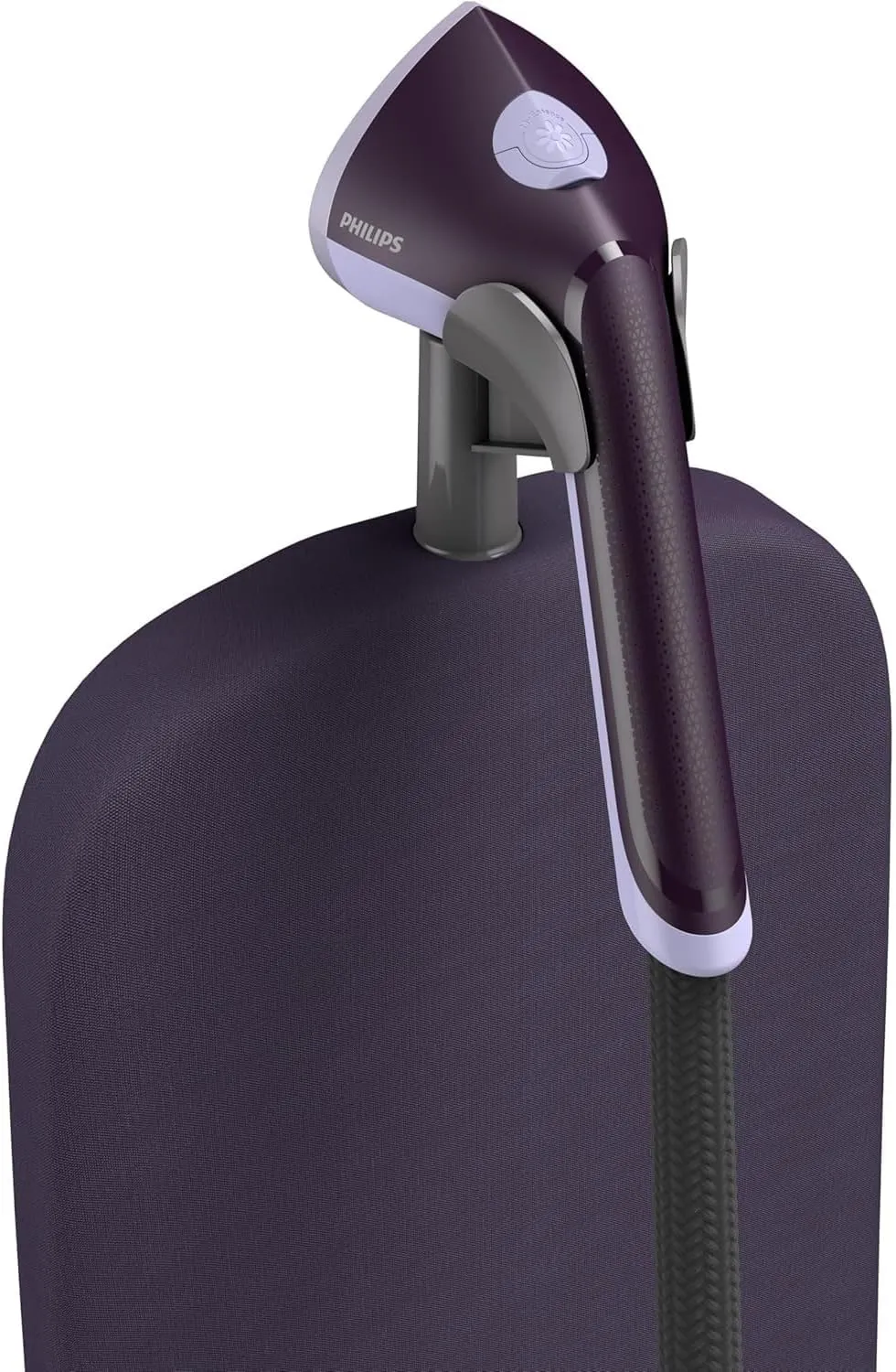 Philips Stand Steamer with XL StyleBoard 3000 Series - 2000W, MyEssence Fragrance Infuser, 40g/min Continuous Steam, 2L Water Tank, Pointed Plate Tip, 5 Settings, Purple - STE3180/30 4