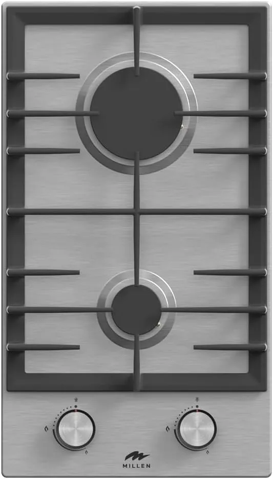 Millen built in 30cm premium two burners glass hob MGH 3001IX
