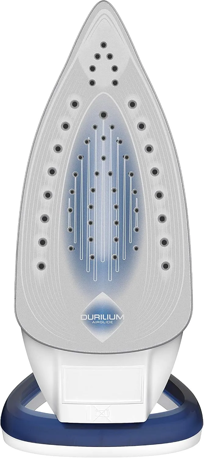 Tefal Easygliss FV5736 Steam Iron, 2500 Watt, Steam Boost 220 g/min, Tank Capacity 270 ml, Durilium Airglide Soleplate, Quick Heating Time, XL Water Tank Refill Opening, Blue/White