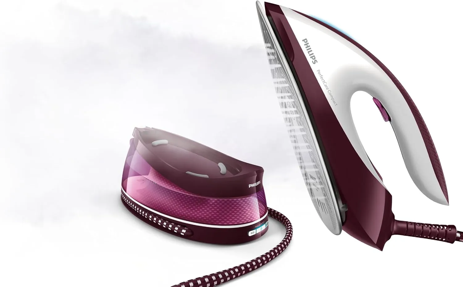 Philips PerfectCare Compact Steam Generator Iron - 2400W, 1.5 L Water Tank Capacity, Automatic shut-off, Up to 400g Steam Boost - GC7842/46