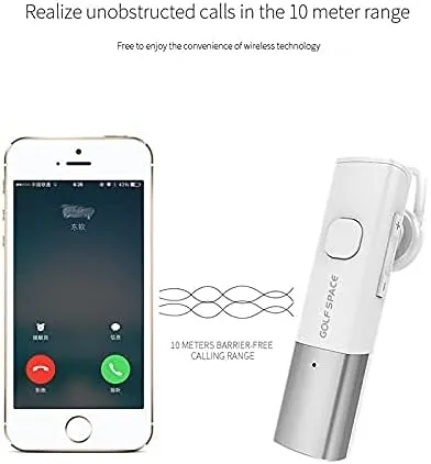 ST-02 Bluetooth Headset V4.1, Long Battery Time Noise Cancelling Handsfree in Ear Earbuds for Business, Supports Android, iPhone 4