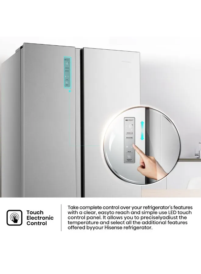 Hisense REFRIGERATOR SIDE BY SIDE 725LITERS RS3P725NAI 4