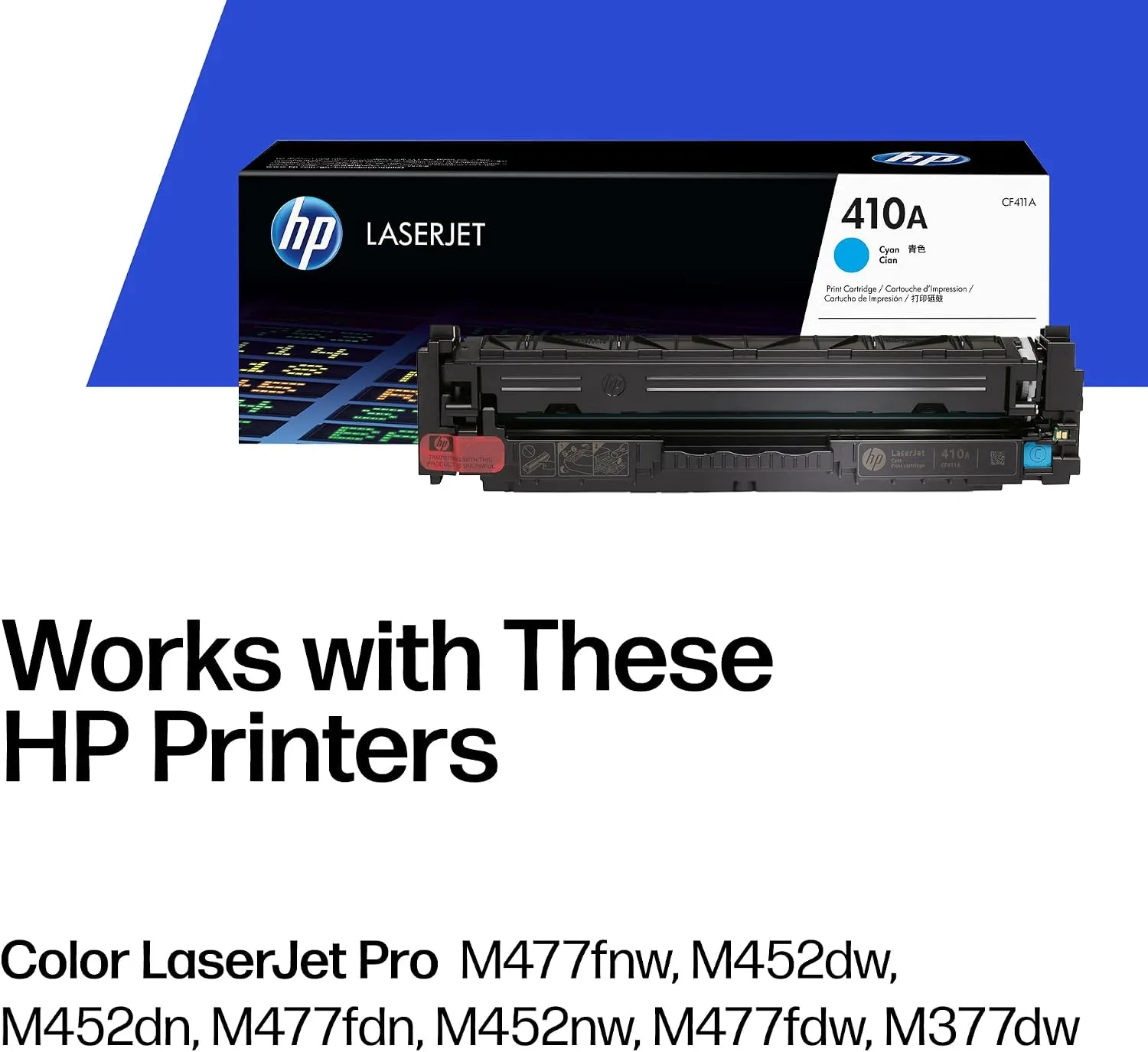 HP 410A Cyan Original LaserJet Toner Cartridge | CF411A 2