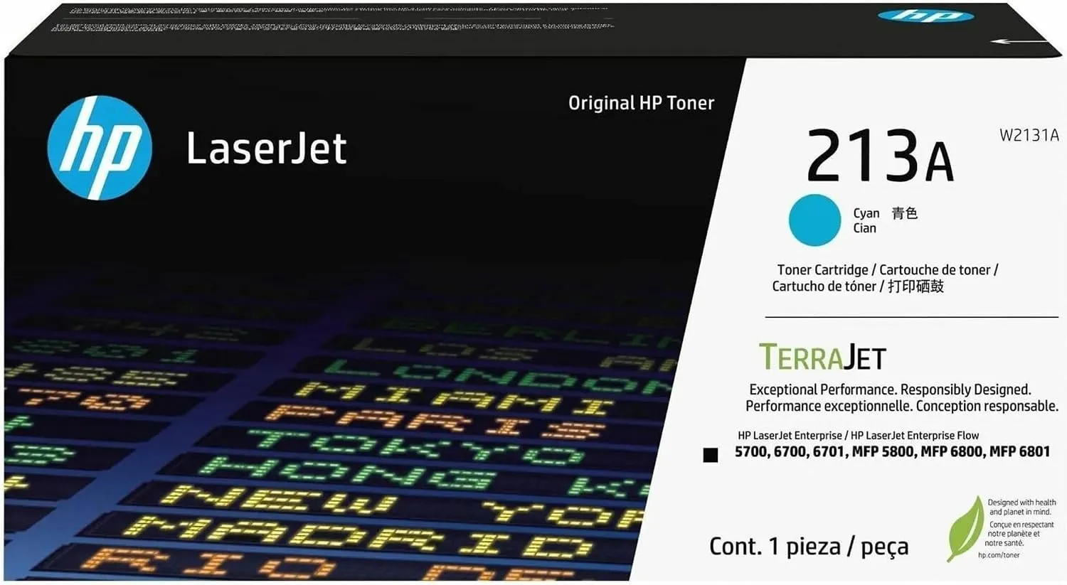  HP 213A Cyan Original LaserJet Toner Cartridge-W2131A 2