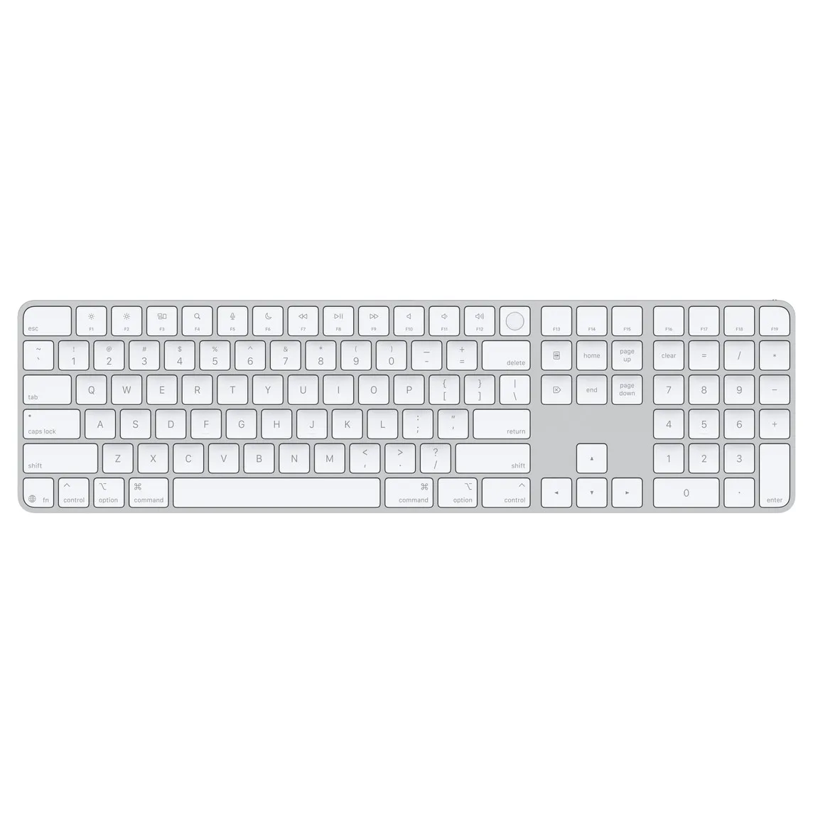 APPLE MAGIC KEYBOARD WITH TOUCH ID & NUMERIC KEYPAD (USB-C) MXK73LL/A WHITE