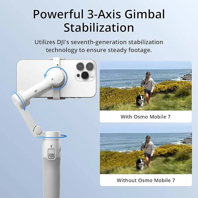 DJI OSMO MOBILE 7 SMARTPHONE 3-AXIS GIMBAL STABILIZER (D5307) GRAY