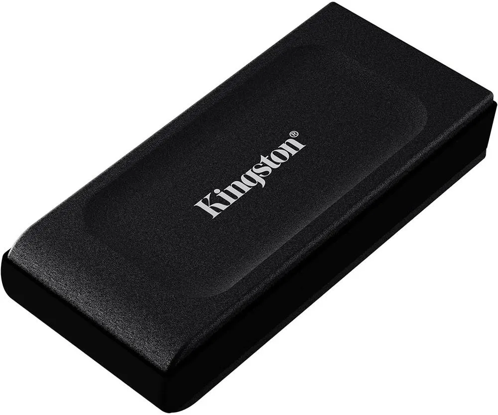 Kingston XS1000 External SSD, 1TB Capacity, 1050MB/s Read, 1000MB/s Write, USB-C to USB-A Cable, USB 3.2 Gen 2, Black SXS1000/1000G