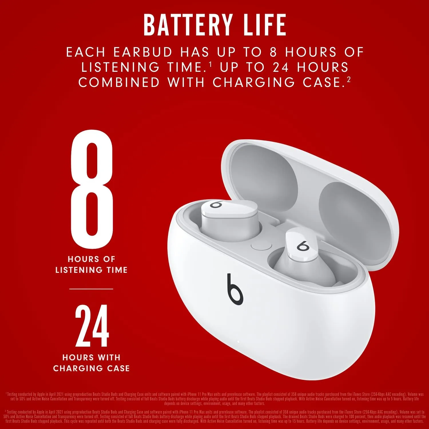 BEATS EARPHONE STUDIO BUDS MJ4Y3LL/A WHITE 3