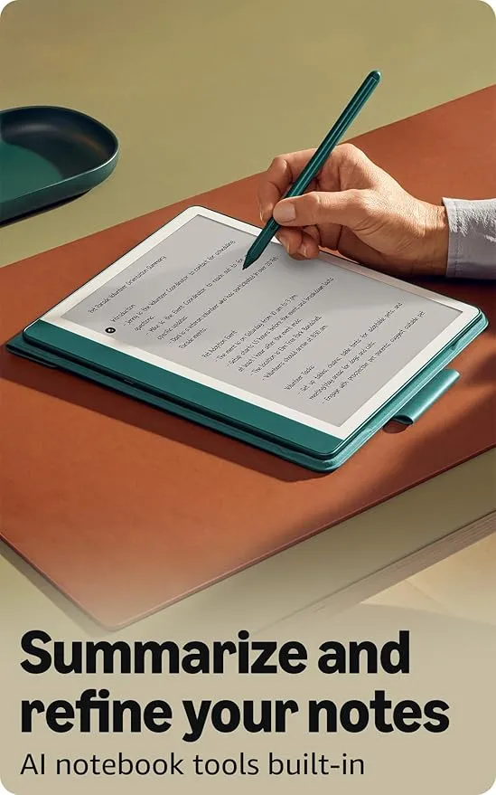 AMAZON KINDLE SCRIBE (2024) WITH PREMIUM PEN 64GB METALLIC JADE 4