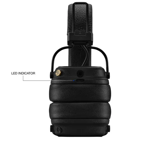 MARSHALL HEADPHONE MAJOR V WIRELESS (1006832) BLACK 3