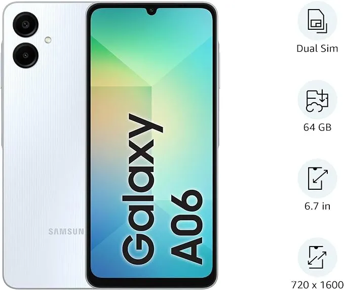 Samsung Galaxy A06 4GB RAM 64GB Storage Smartphone 2