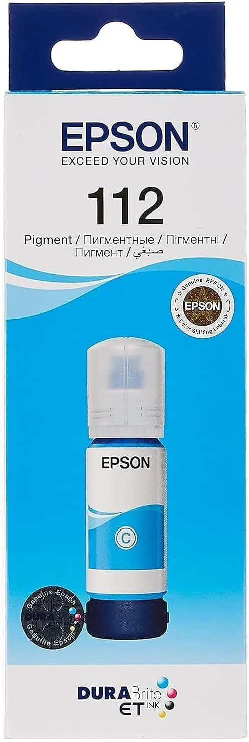 Epson 112 EcoTank Pigment Cyan ink 3