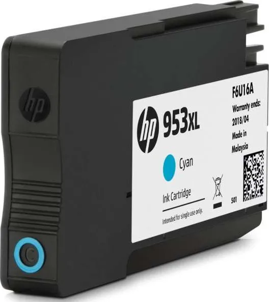 HP 953xl Original Ink Cartridge F6U16AE Cyan