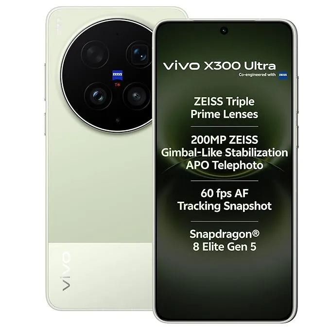 Vivo X300 Ultra 5G 16GB RAM 512GB Storage Dual SIM Smartphone – ZEISS Professional Camera System, Premium AMOLED Display, Flagship Processor, AI Photography, Fast Charging,