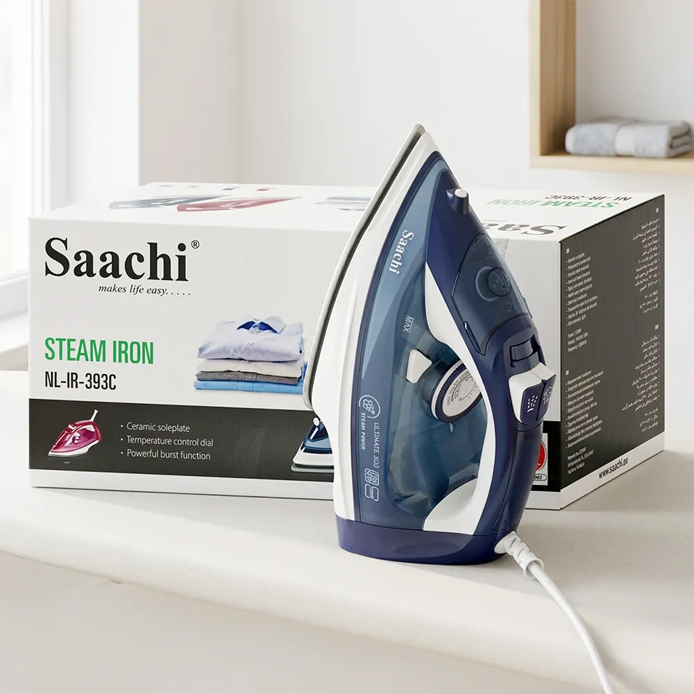 Saachi Steam Iron With Ceramic Soleplate NL-IR-393C-BL 2