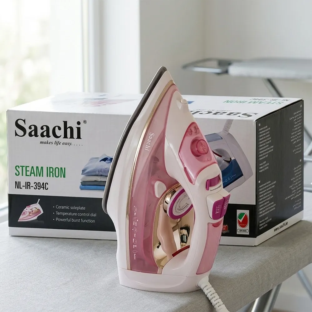 Saachi Steam Iron With Ceramic Soleplate NL-IR-394C-PK