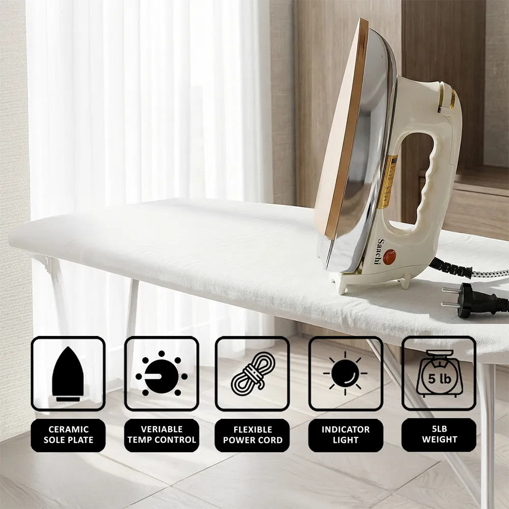 Saachi Heavy Iron with Ceramic Soleplate NL-IR-3103-WH 3