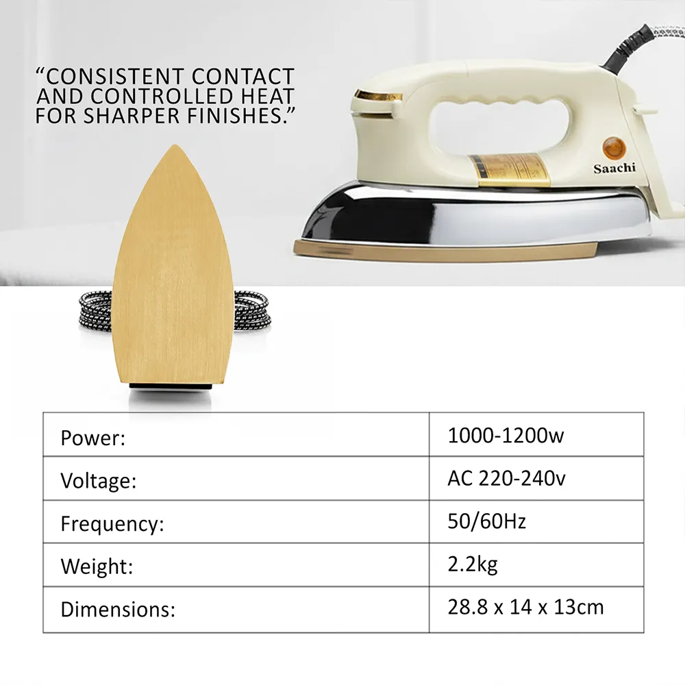 Saachi Heavy Iron with Ceramic Soleplate NL-IR-3103-WH 2