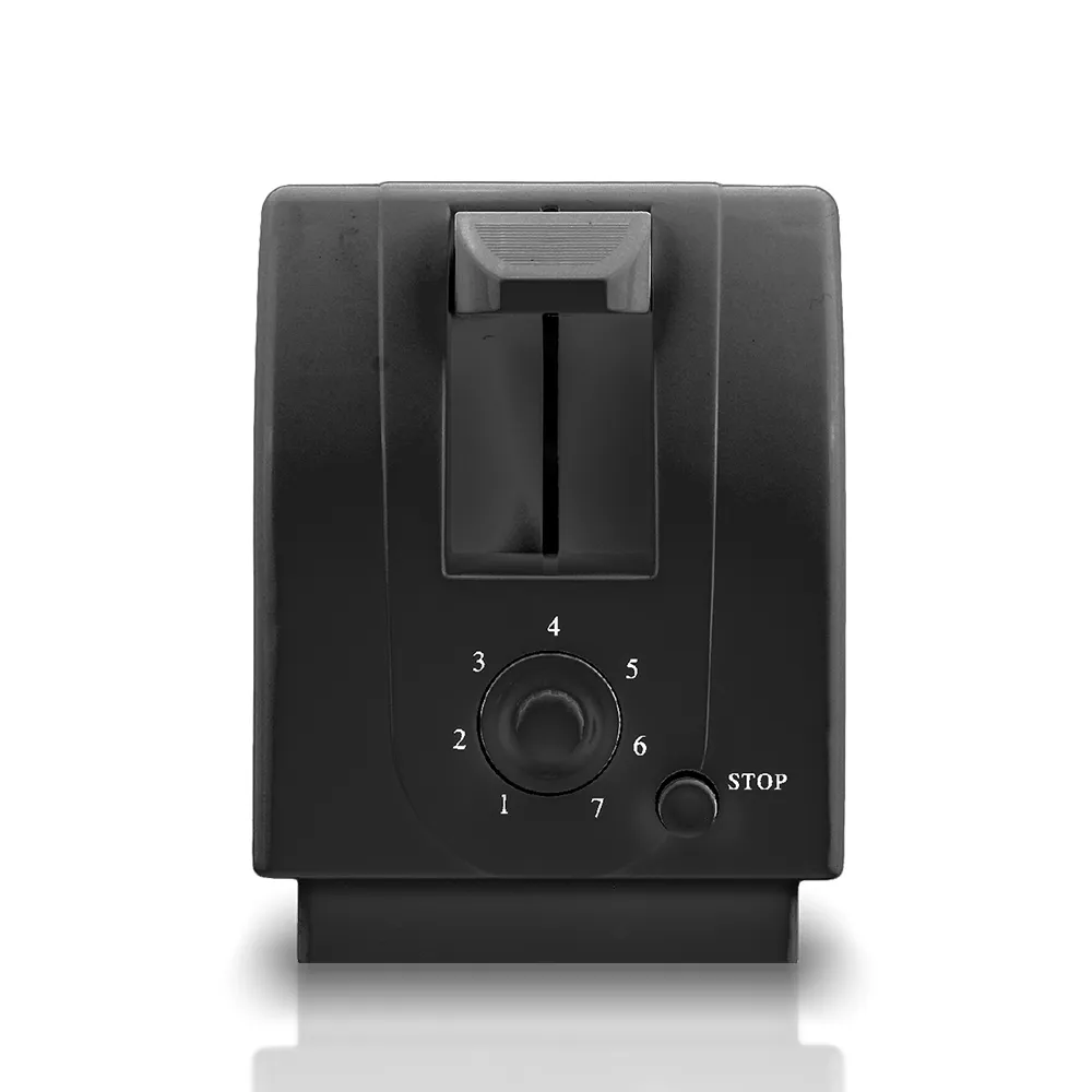 Saachi NL-TO-4569-BK 4-Slice Pop-Up Toaster, 1300W, 7 Browning Settings, Automatic Pop-Up, Stop Function, Hinged Crumb Tray & Stainless-Steel Panel – Black 3