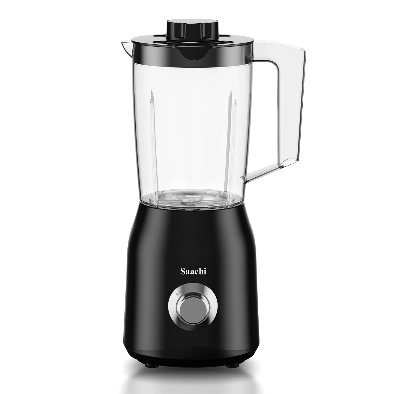 Saachi NL-BL-4415-BK 2-in-1 Blender & Grinder, 600W Low-Noise Motor, 1.5L PC Jar, 200ml Grinder, 2 Speeds with Pulse, Stainless-Steel Blades, Safety Lock & Overheat Protection – Black 3