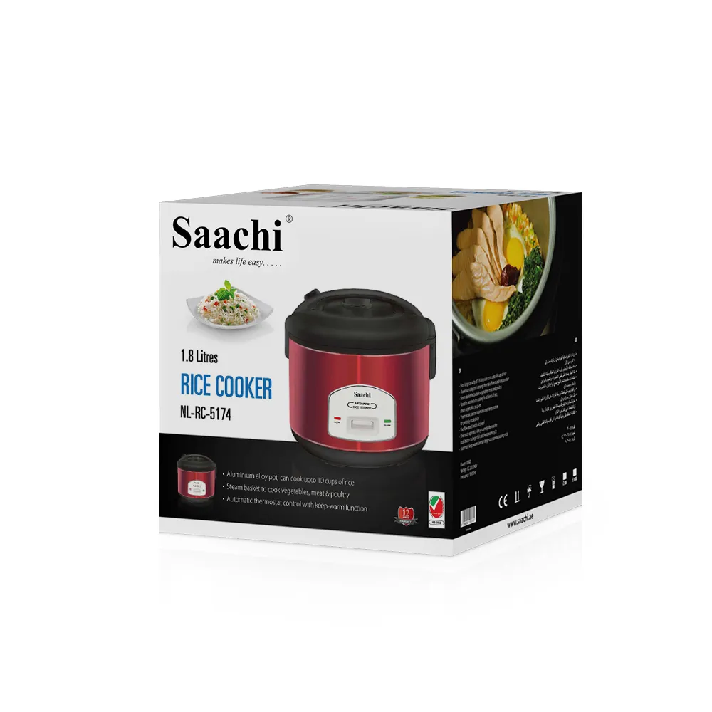 Saachi 1.8-Litres Rice Cooker NL-RC-5174-RD 3