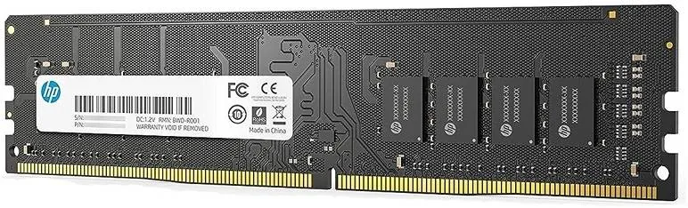 HP V2 32GB DDR4 Desktop Memory, 3200 MHz Data Rate, CL22 Latency, Gold-Plated Contact Design, 1.2 Memory Voltage, 2Rx8, 288 Pin, Black | 18X18AA#UUF
