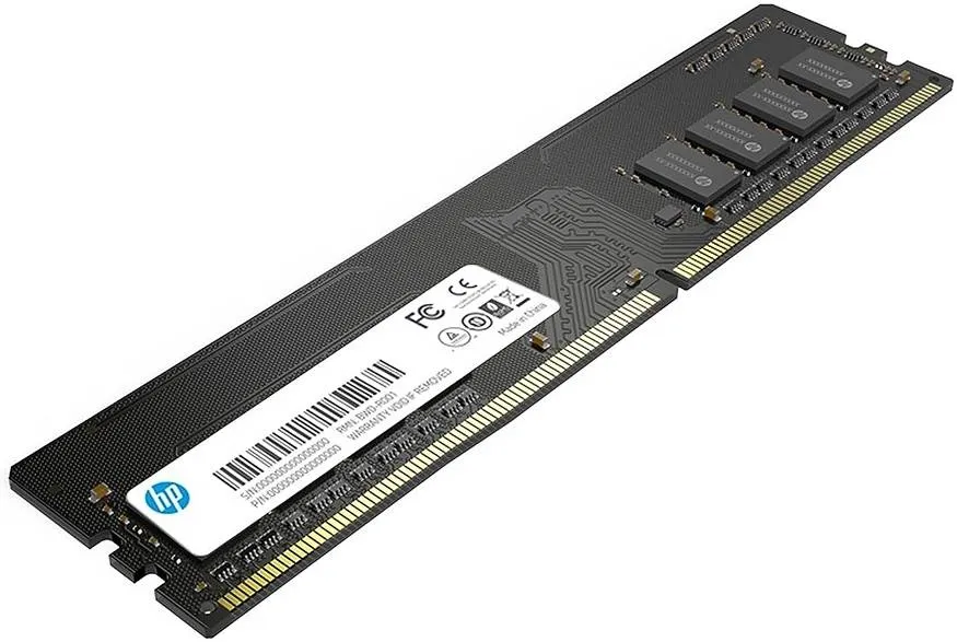 HP V2 32GB DDR4 Desktop Memory, 3200 MHz Data Rate, CL22 Latency, Gold-Plated Contact Design, 1.2 Memory Voltage, 2Rx8, 288 Pin, Black | 18X18AA#UUF 3