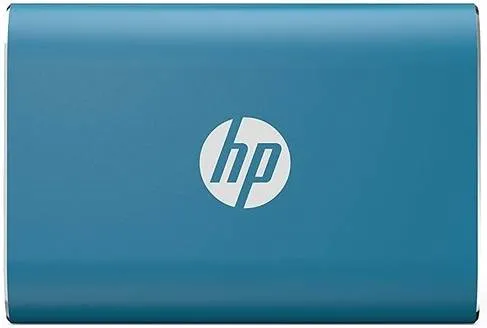 HP P500 Portable External Solid State Drive, 1 TB Capacity, 420 Mb/s Read Speed, 260 Mb/s Write Speed, 3D NAND Flash Technology, Blue | 1F5P6AA