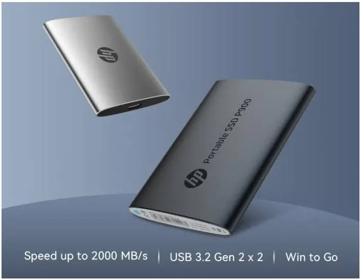 HP P900 Portable Blazing Fast External SSD, 1TB Capacity, Up to 2000 MB/s Sequential Read Speed, Up to 2000 MB/s Sequential Write Speed, USB 3.2 Gen2 x 2, Type-C Cable, Green | 848T7AA#ABB 3