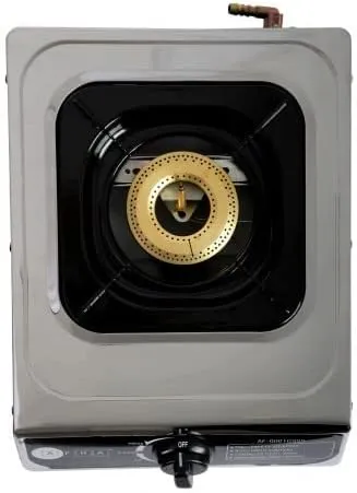 Afra 1 Burner Tabletop Gas Stove AF-1000GSSS – Stainless Steel Body, Single Burner, Compact Design, LPG Gas Cooking Stove 3