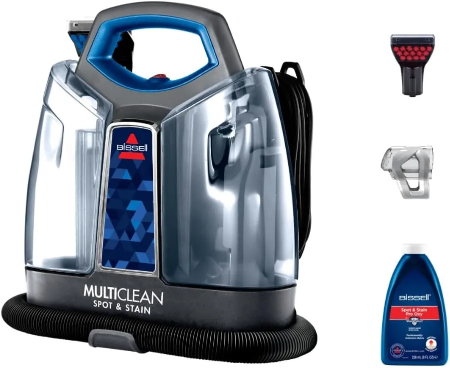 BISSELL | Multiclean Spot & Stain Portable Carpet Cleaner (47202), Permanently Removes Tough Stains, Easy To Use on Multi Surfaces: Sofa, Car And Upholstery