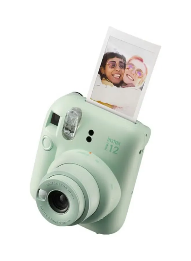 Instax Mini 12 Instant Film Camera With Pack Of 10 Films Mint Green 2