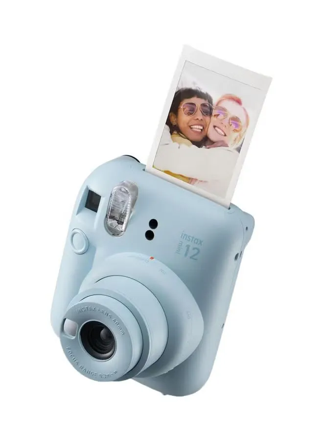 Instax Mini 12 Instant Film Camera With Pack Of 10 Films Pastel Blue 2