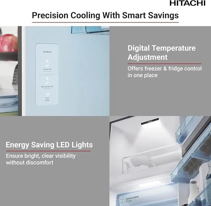 Hitachi 500L Refrigerator – HRTN6408SXAE