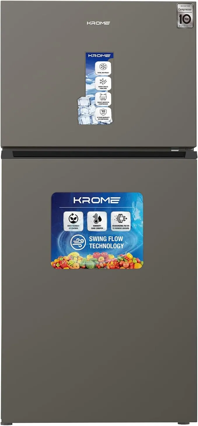 Krome Double Door Inverter Refrigerator – KR-RFF800TI